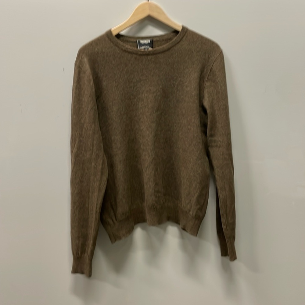 Todd Snyder Brown Crewneck Sweater Cashmere + Linen